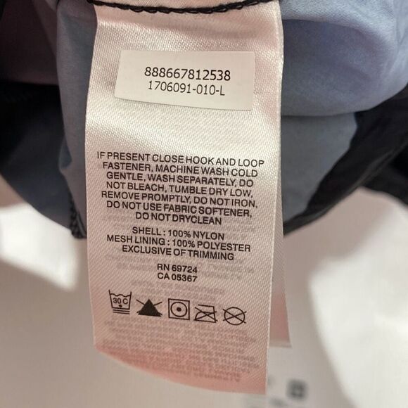 Columbia Men's Black Full Zip Drawstring Hooded Windbreaker Jacket Sz Medium NWT - Picture 8 of 11